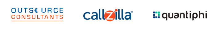 logos2 Outsource Consultants, Callzilla & Quantiphi Logos